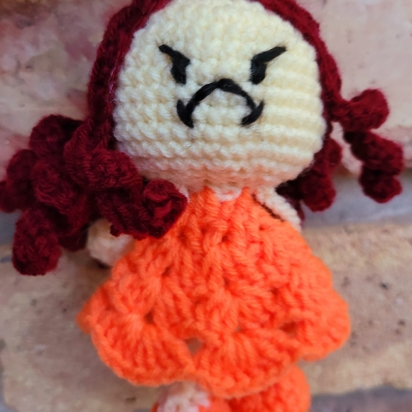 Attitude Girl Handmade Keycharm | Crochet Keychain - Picture 5 of 5
